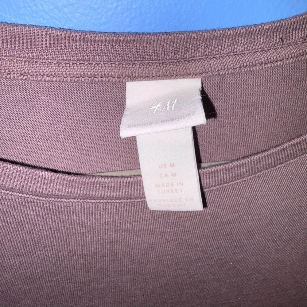 H&M Long Sleeve Heather Purple Dress - Size M - Picture 3 of 4